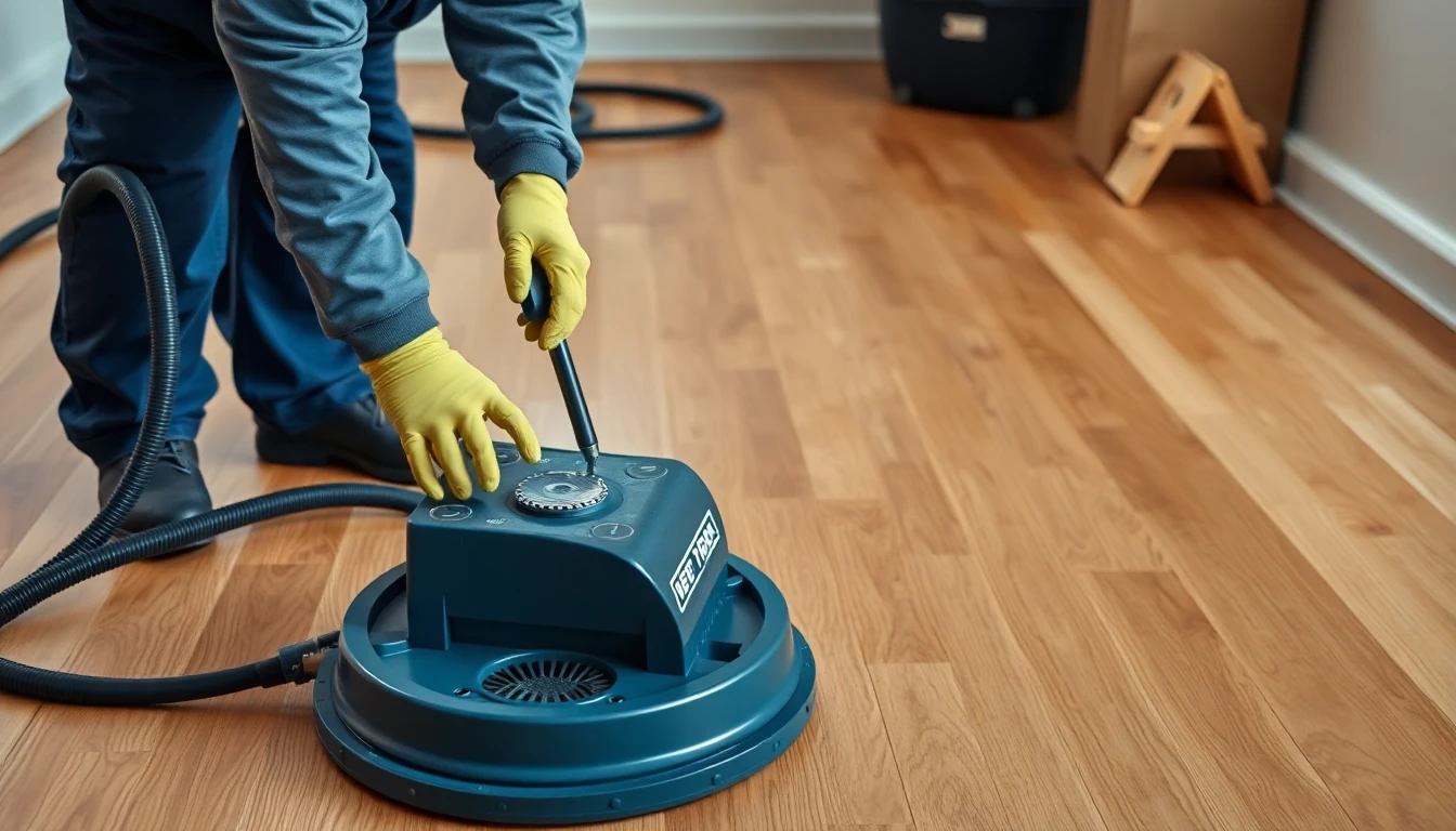 Hardwood Floor Drying